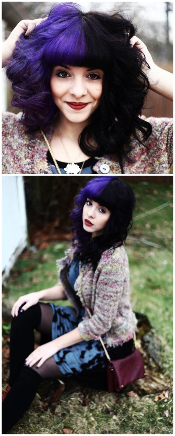 25 Women That Rocked Split Dyed Hair