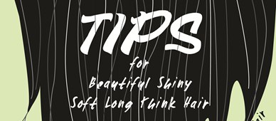 tips for shiny thick hair